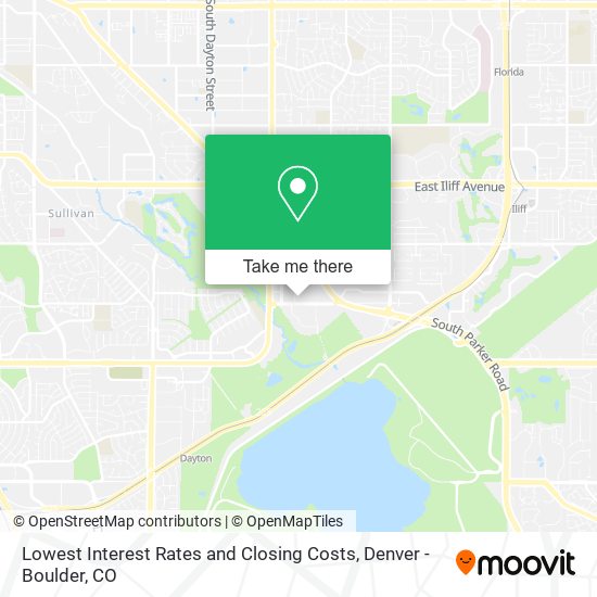 Lowest Interest Rates and Closing Costs map