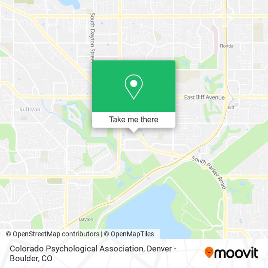 Mapa de Colorado Psychological Association