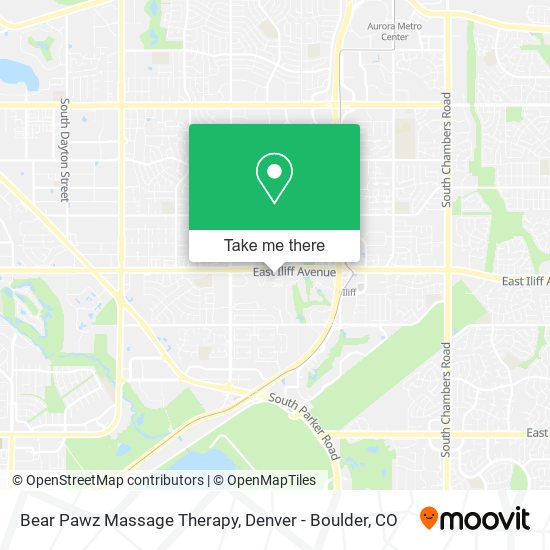 Bear Pawz Massage Therapy map