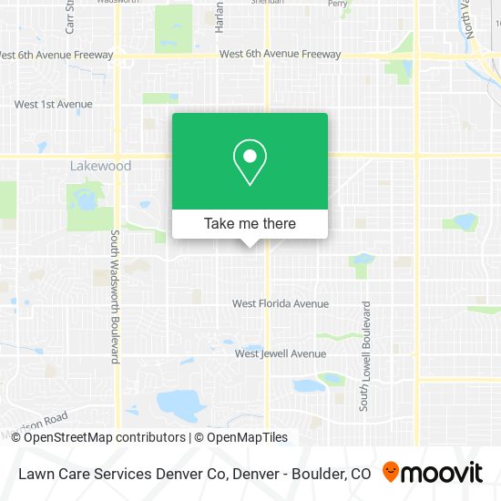 Lawn Care Services Denver Co map