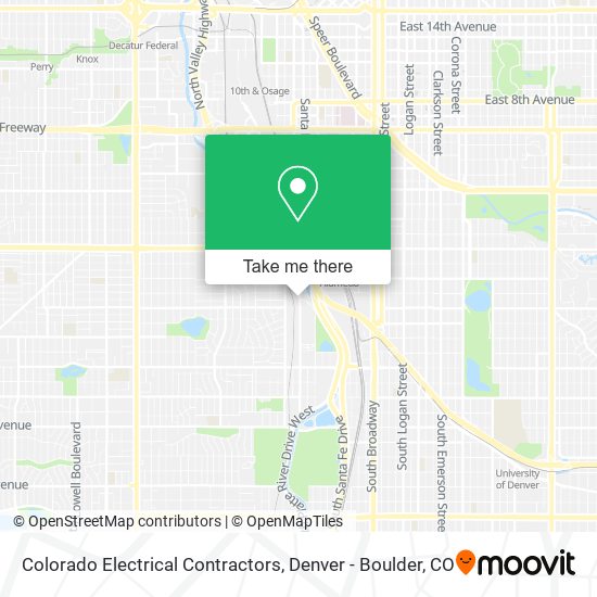 Colorado Electrical Contractors map