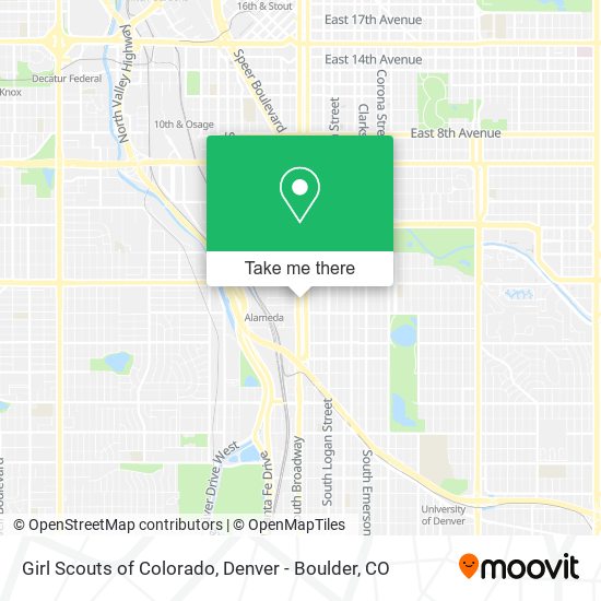 Girl Scouts of Colorado map