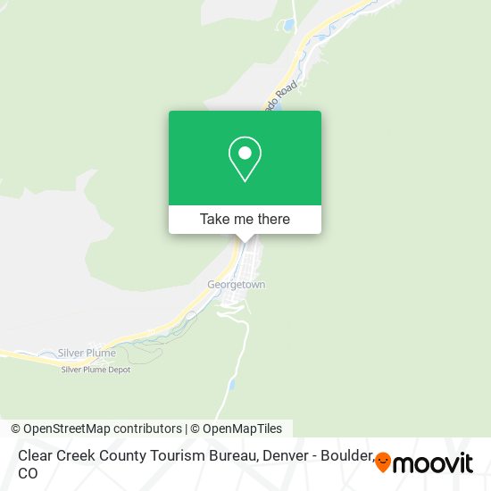 Mapa de Clear Creek County Tourism Bureau