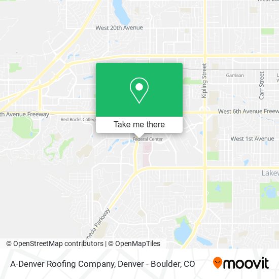 A-Denver Roofing Company map