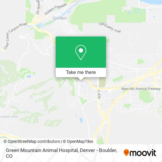 Green Mountain Animal Hospital map