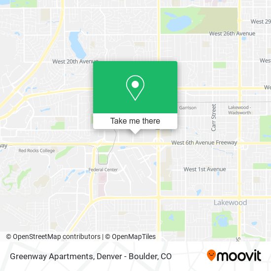 Mapa de Greenway Apartments