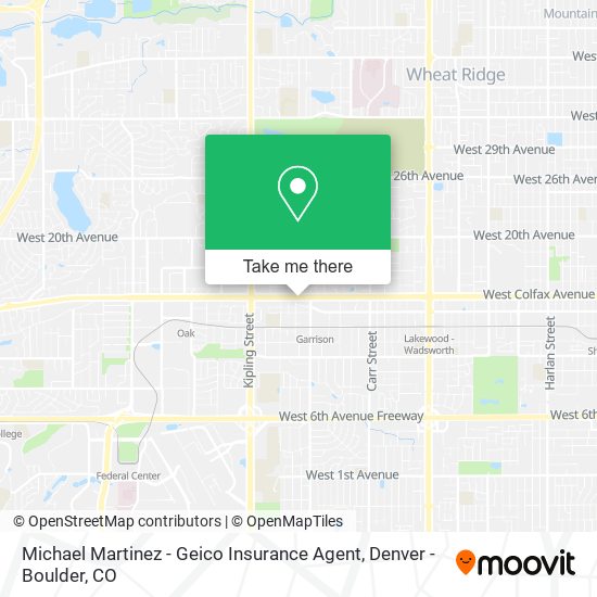 Michael Martinez - Geico Insurance Agent map