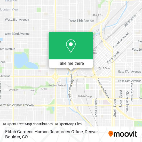 Mapa de Elitch Gardens Human Resources Office