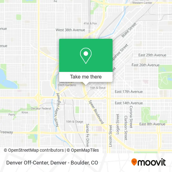 Denver Off-Center map