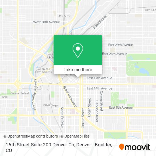 16th Street Suite 200 Denver Co map