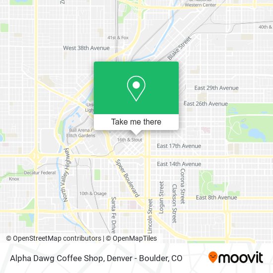 Alpha Dawg Coffee Shop map