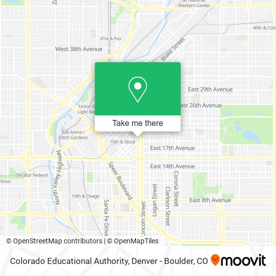 Colorado Educational Authority map