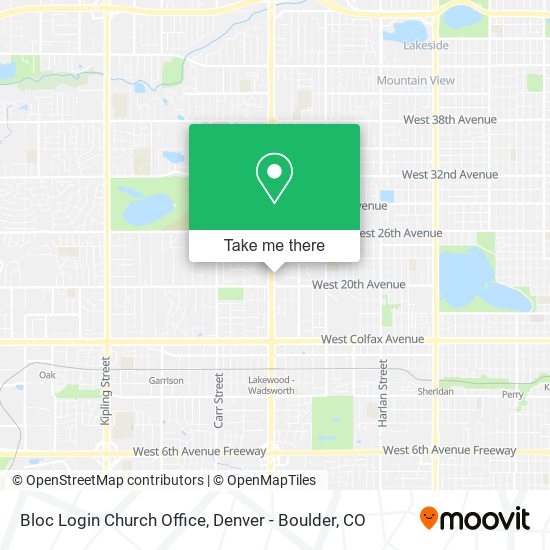 Bloc Login Church Office map