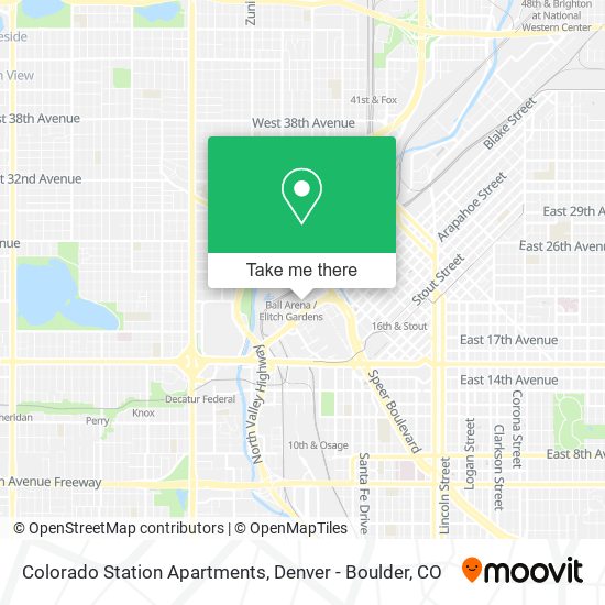 Mapa de Colorado Station Apartments