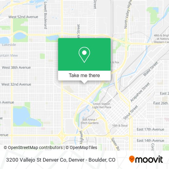 3200 Vallejo St Denver Co map