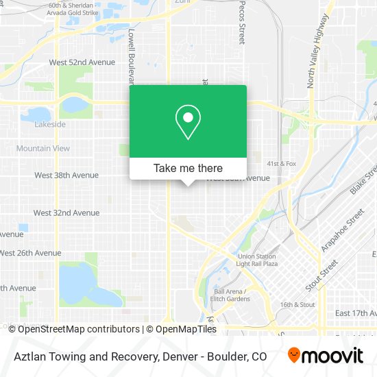 Aztlan Towing and Recovery map