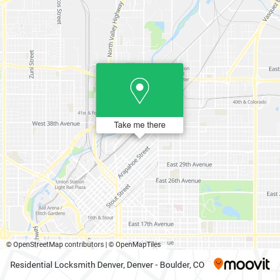 Residential Locksmith Denver map