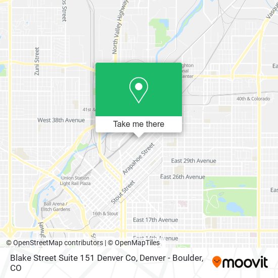 Blake Street Suite 151 Denver Co map