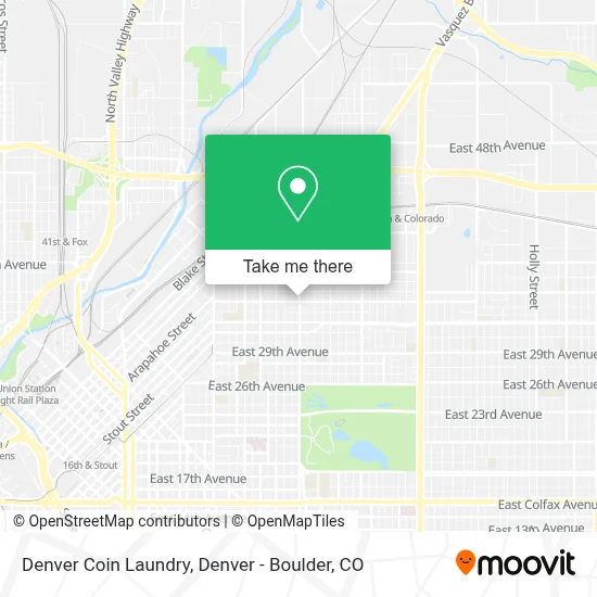 Denver Coin Laundry map