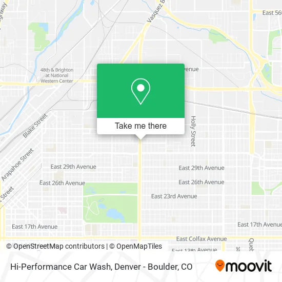 Hi-Performance Car Wash map