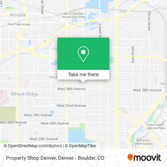 Mapa de Property Shop Denver