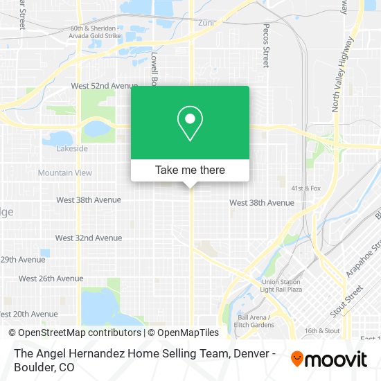 The Angel Hernandez Home Selling Team map