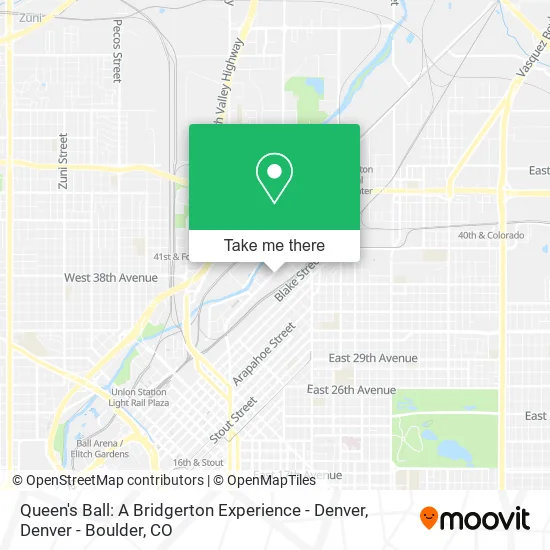 Mapa de Queen's Ball: A Bridgerton Experience - Denver