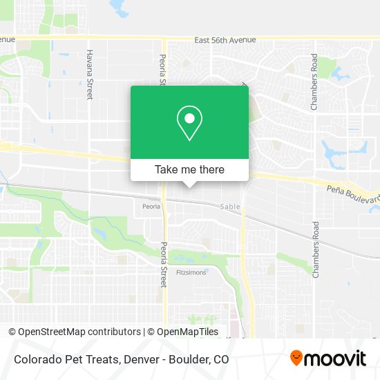 Colorado Pet Treats map