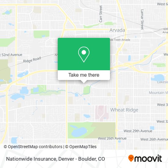 Mapa de Nationwide Insurance