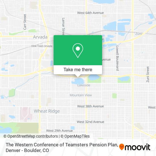 Mapa de The Western Conference of Teamsters Pension Plan
