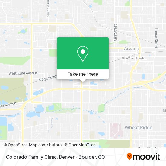 Mapa de Colorado Family Clinic