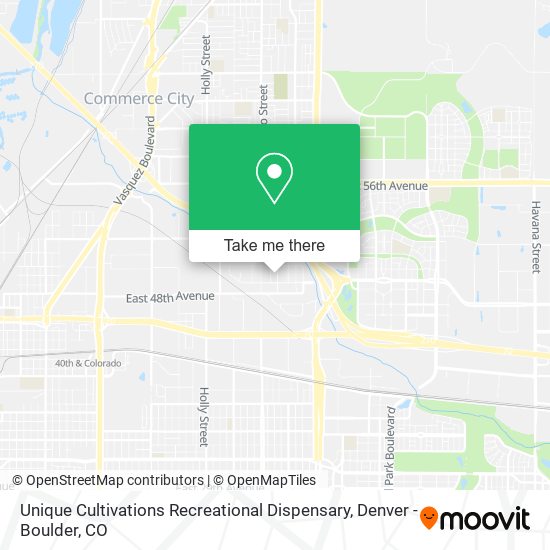 Unique Cultivations Recreational Dispensary map