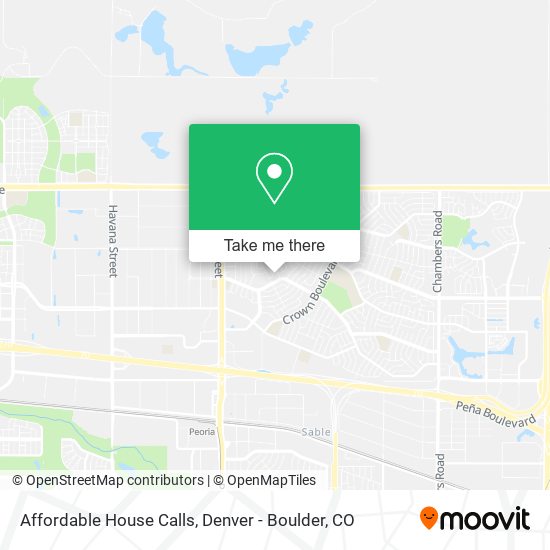 Affordable House Calls map