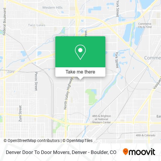 Mapa de Denver Door To Door Movers