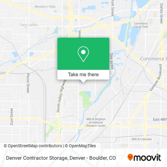 Mapa de Denver Contractor Storage