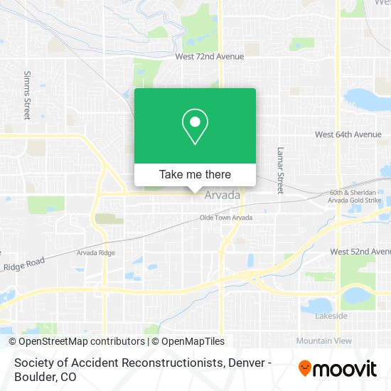 Society of Accident Reconstructionists map