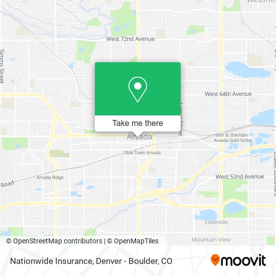 Mapa de Nationwide Insurance