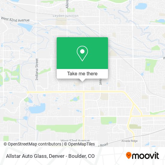 Allstar Auto Glass map