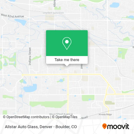Allstar Auto Glass map
