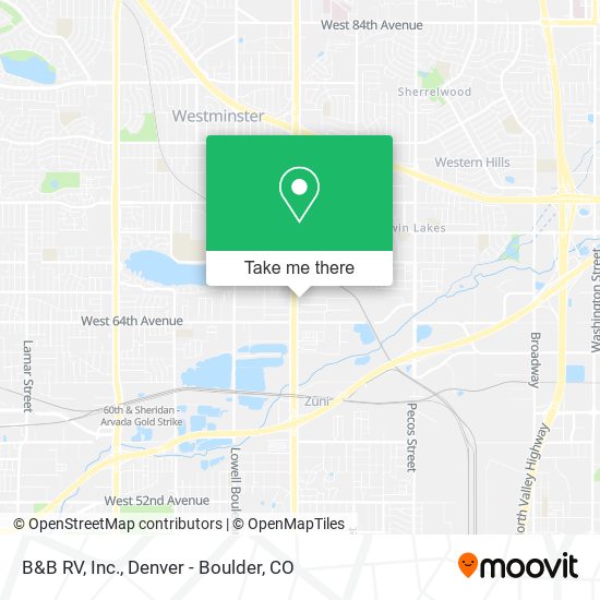 Mapa de B&B RV, Inc.