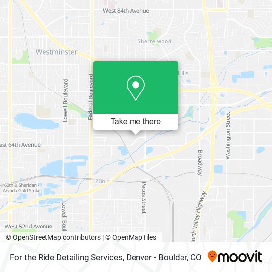 For the Ride Detailing Services map