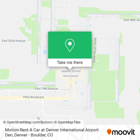 Motion Rent A Car at Denver International Airport Den map