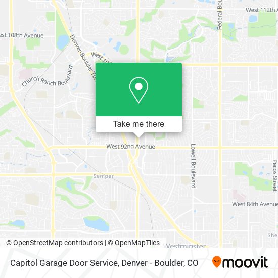 Mapa de Capitol Garage Door Service