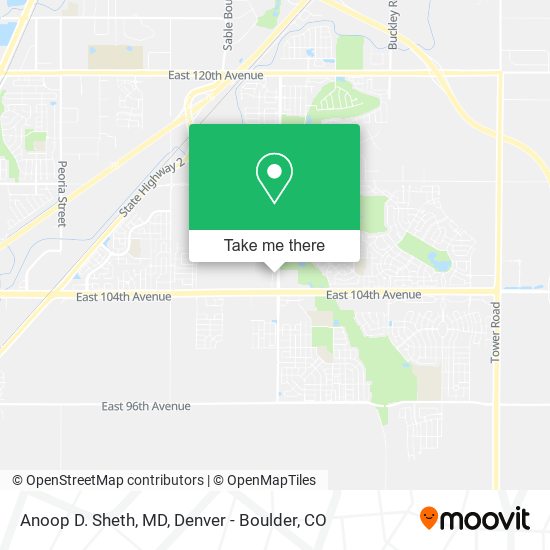 Anoop D. Sheth, MD map