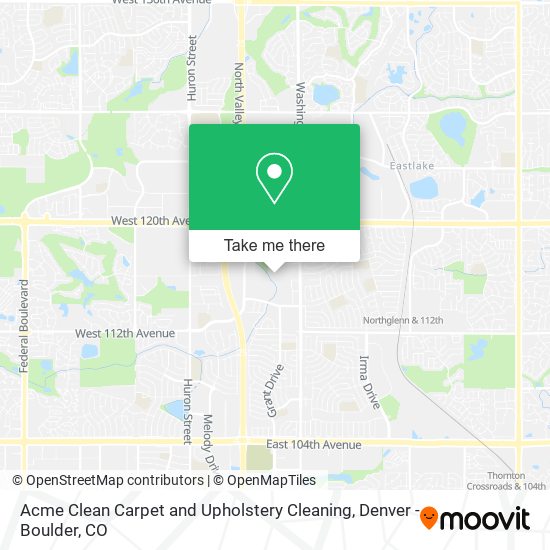 Acme Clean Carpet and Upholstery Cleaning map