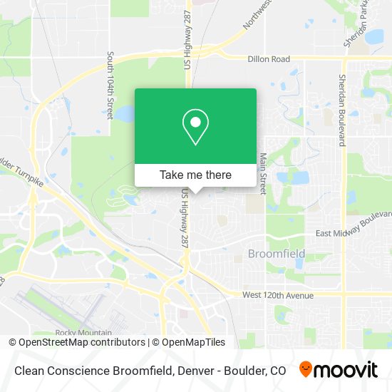 Mapa de Clean Conscience Broomfield