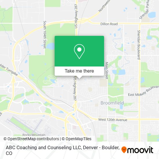 Mapa de ABC Coaching and Counseling LLC