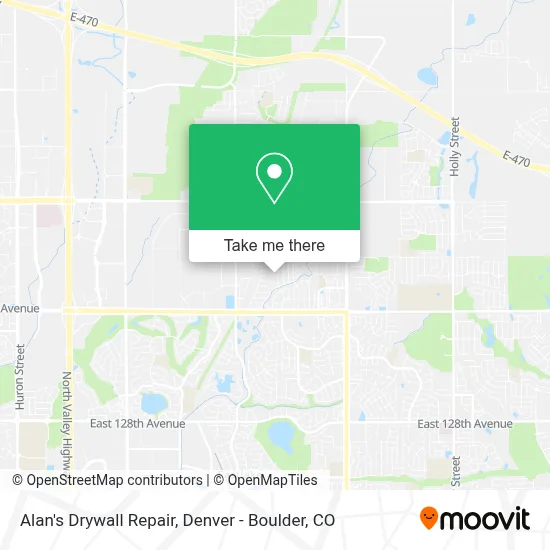 Alan's Drywall Repair map