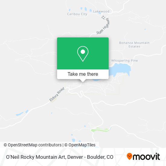 O'Neil Rocky Mountain Art map