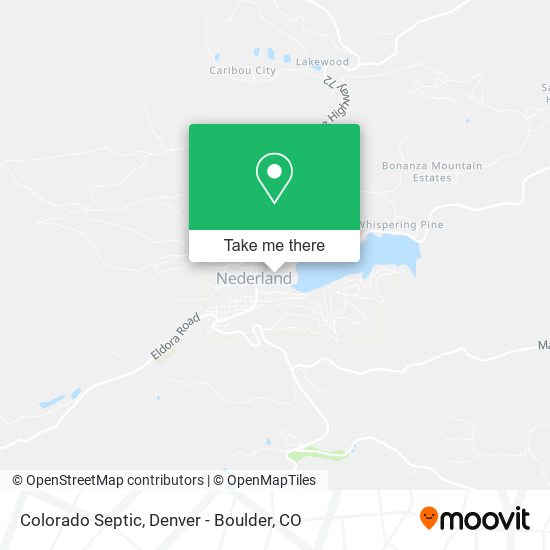 Mapa de Colorado Septic